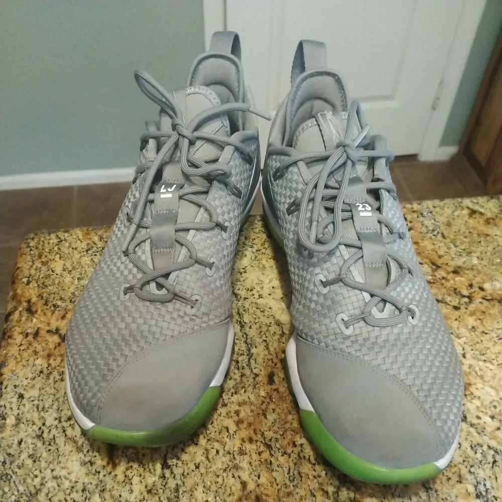 Nike Air Zoom Max LeBron James XIV 14 Low Dunkman Dust Reflect Silver 878636 005